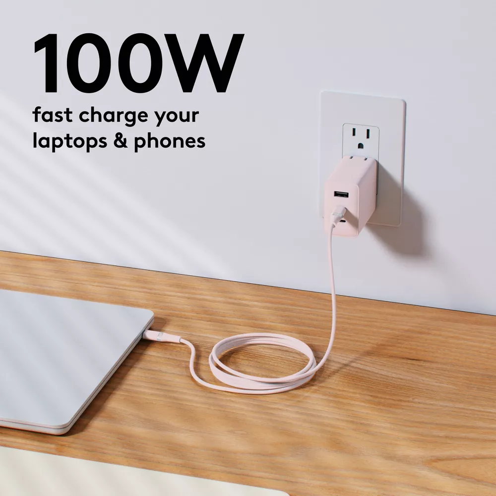 100W Multi-Port Charger Set with USB-C Charging Cable