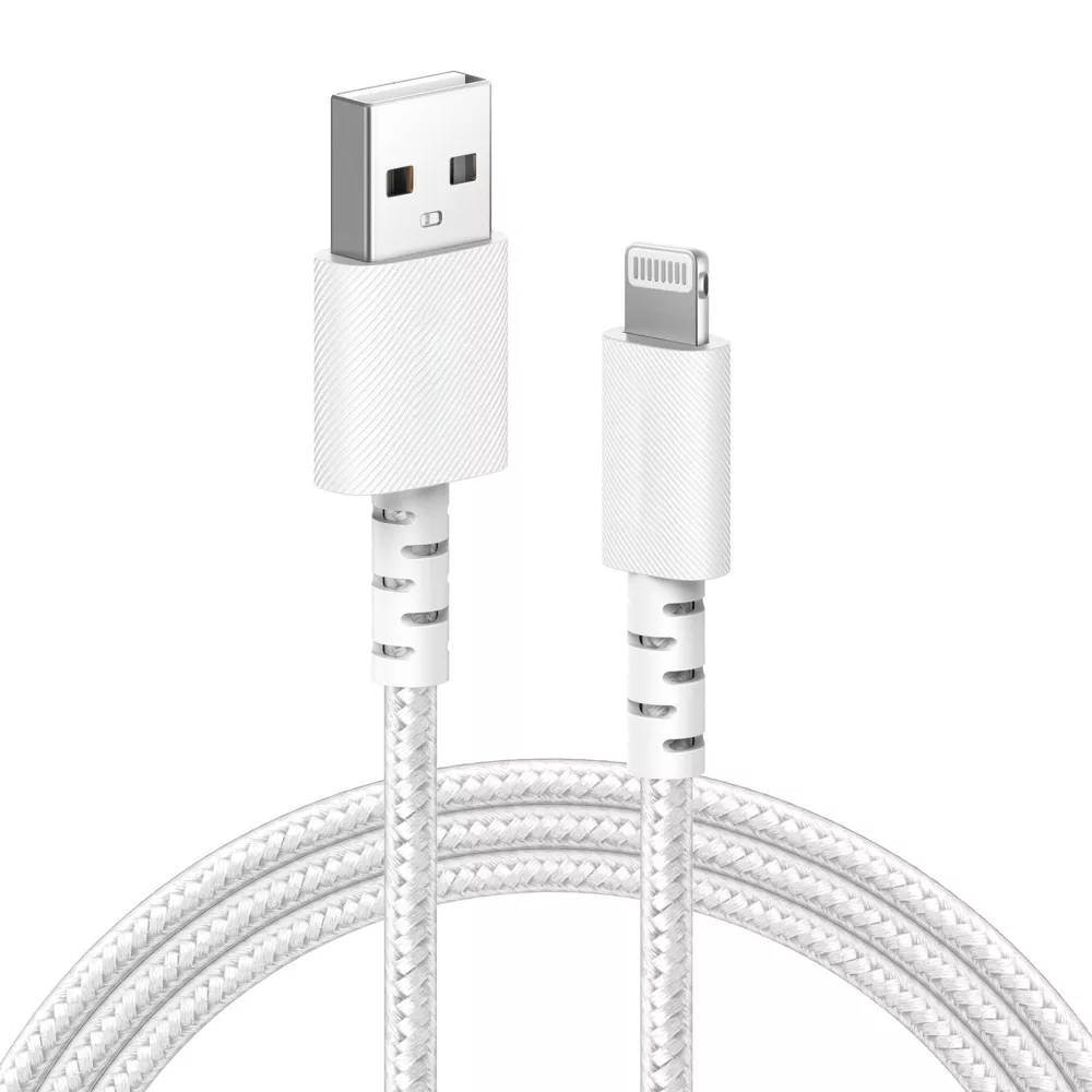 6ft Braided USB-A to Lightning Charging Cable
