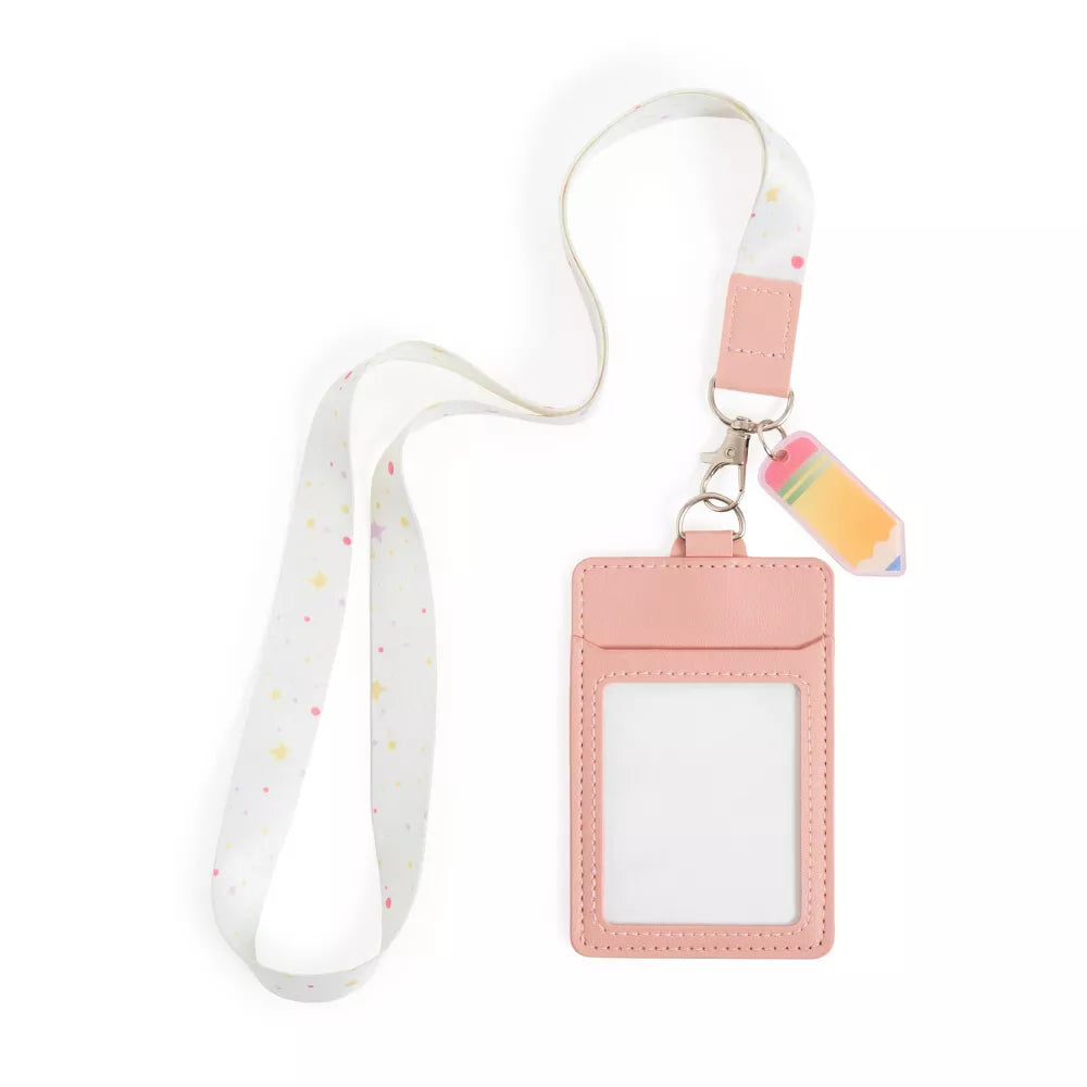 Printed Neck Lanyard with PU ID Card Holder