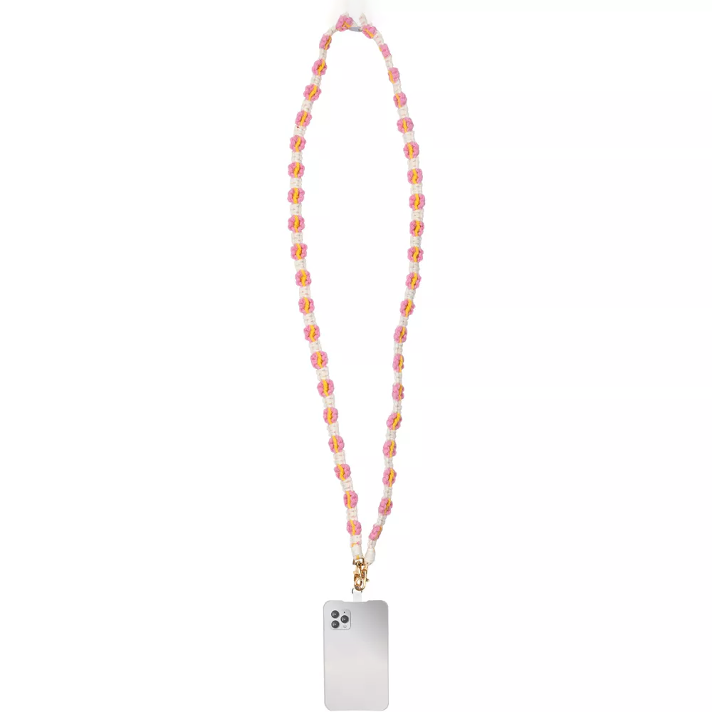 Floral Crochet Crossbody Phone Lanyard