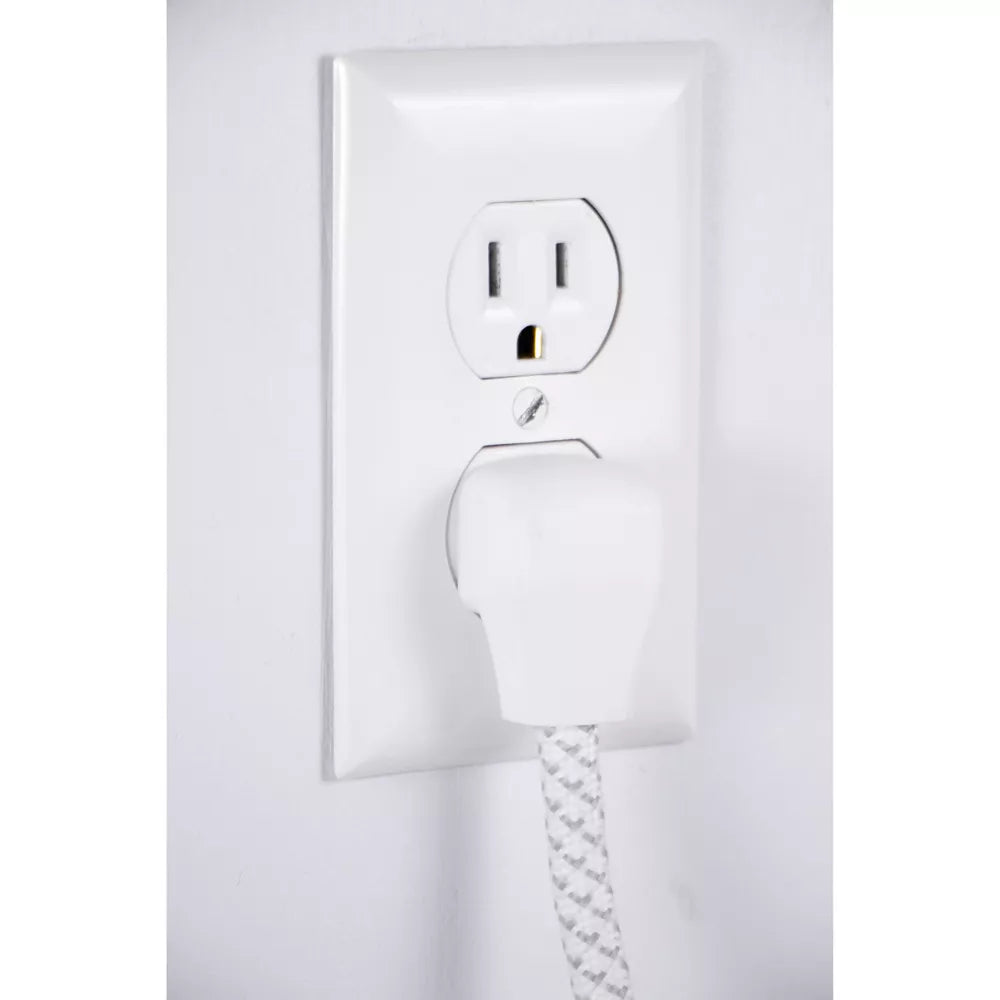 3-Outlet Surge Protected Power Strip with 8ft Braided Extension Cord