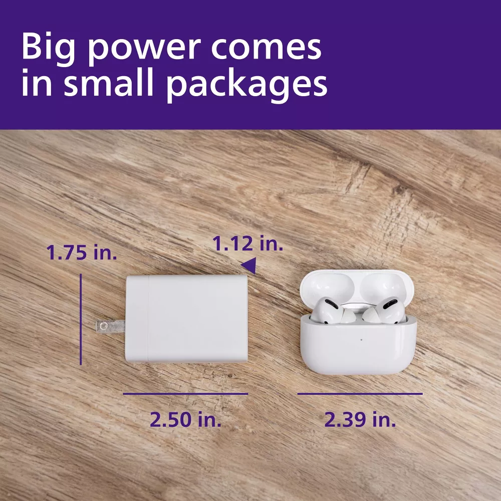 65W 3-Port GaN Fast Charging Wall Adapter