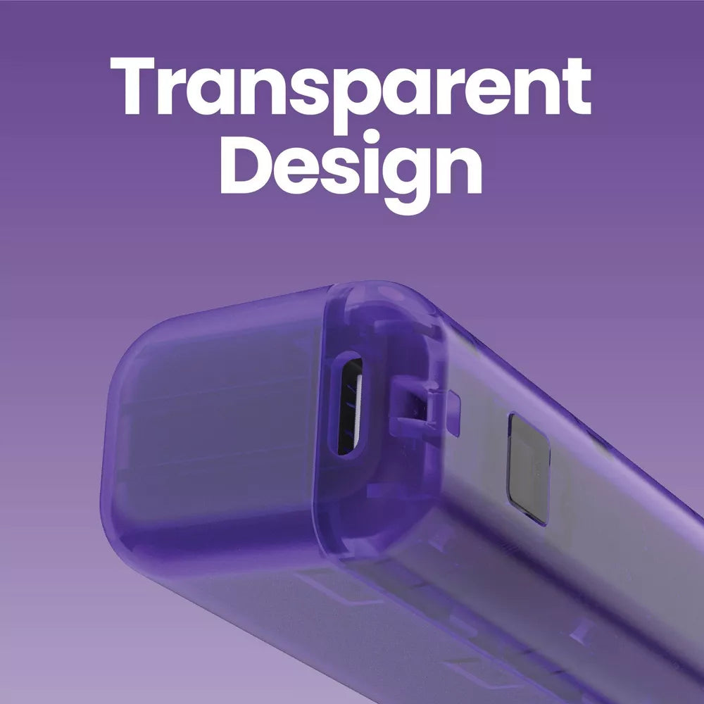 2000mAh Transparent Compact Pocket Power Bank
